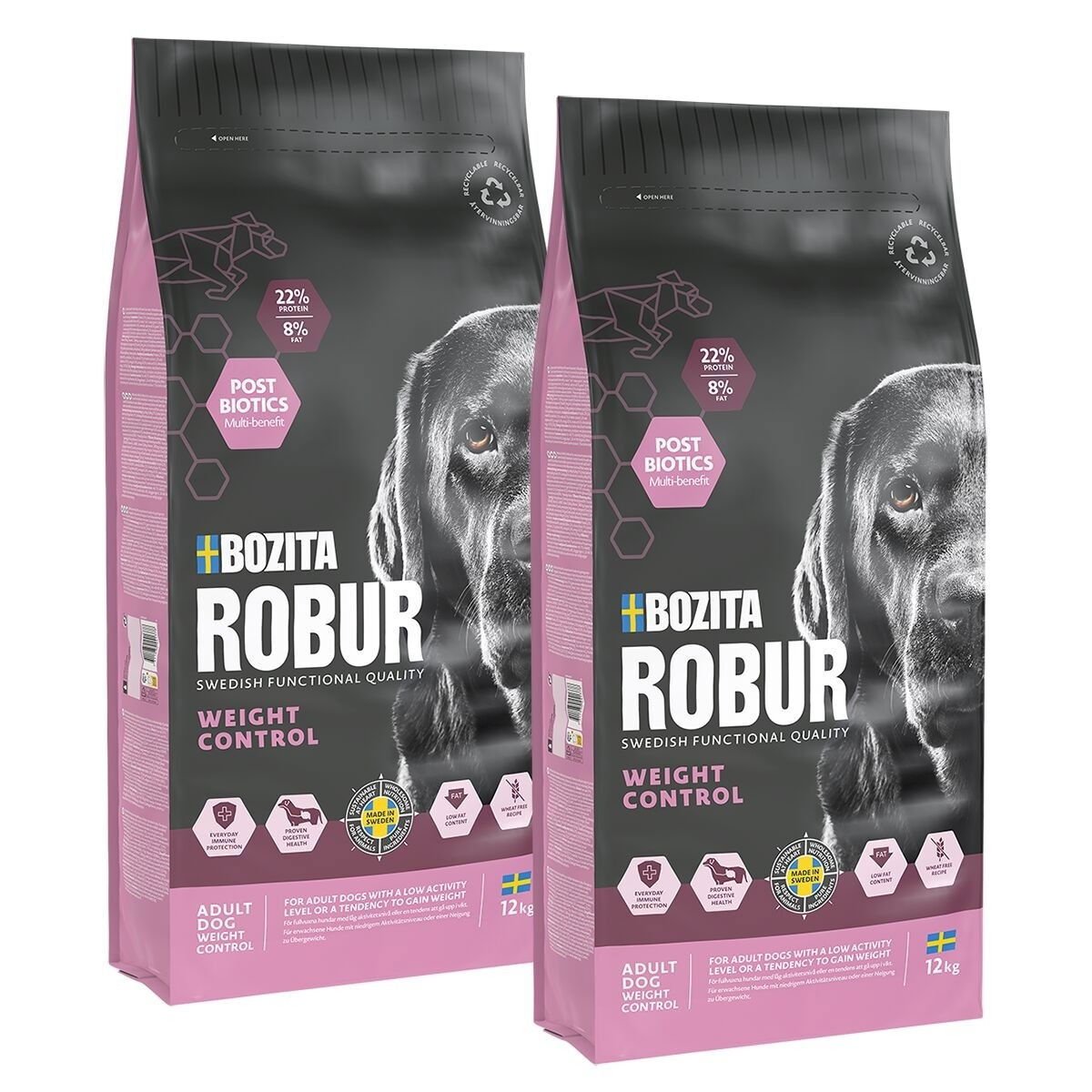 Bozita Robur Weight Control 2x12 kg