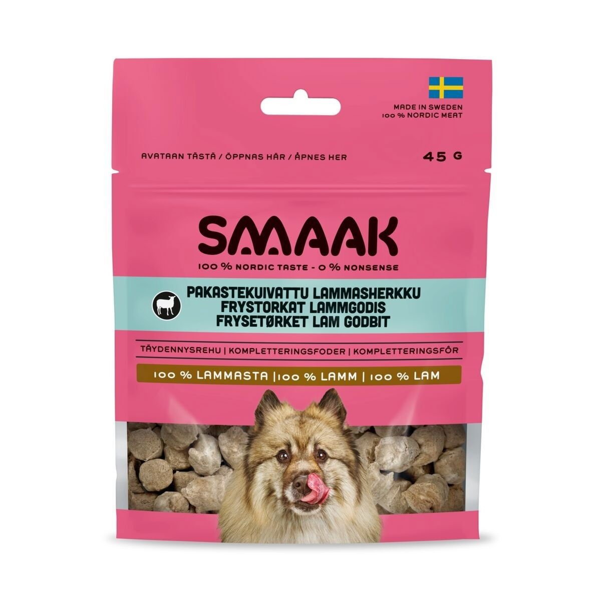 SMAAK Pakastekuivattu lammasherkku koiralle 45g