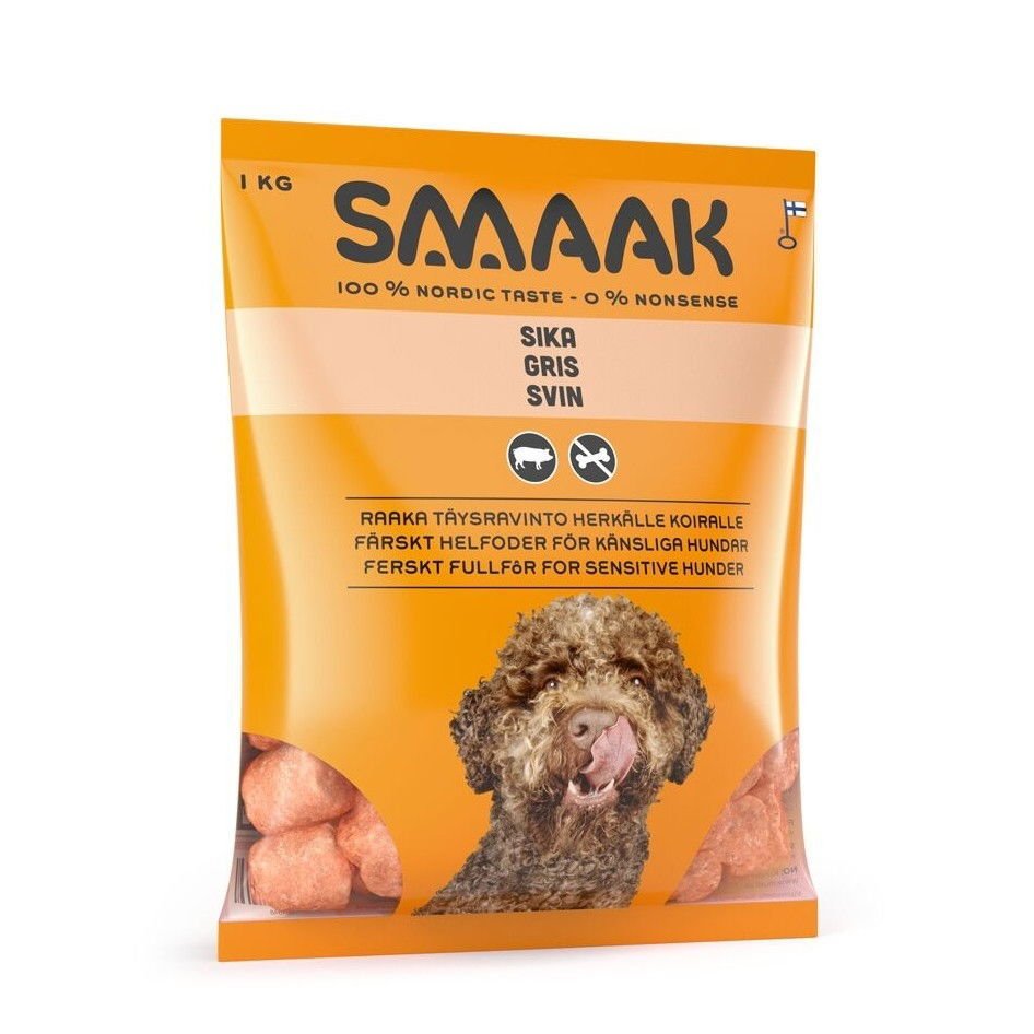 SMAAK Herkkä raaka täysravinto sika