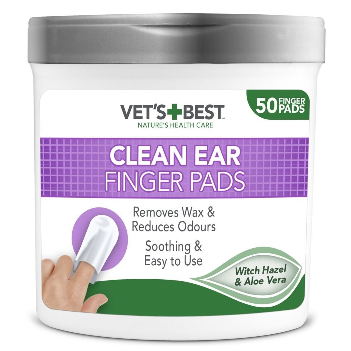 Vet's Best Clean korvienpuhdistuslaput 50 kpl