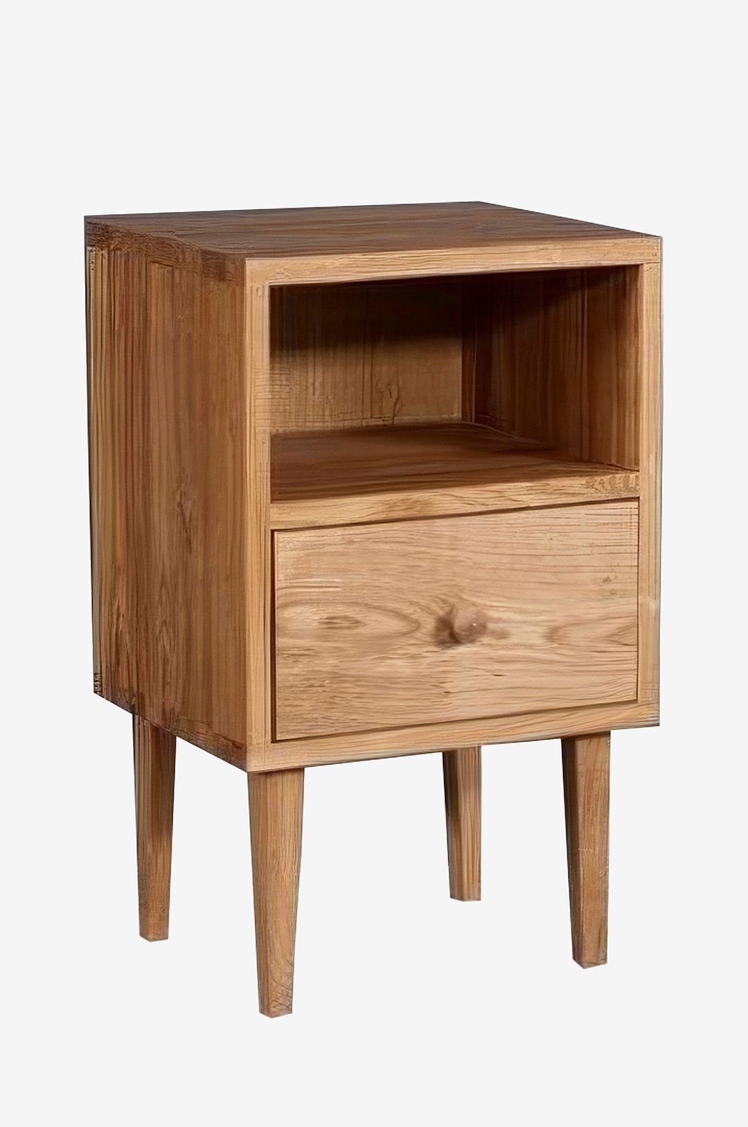 Tamminen yöpöytäkaappi,Retro 35cm.