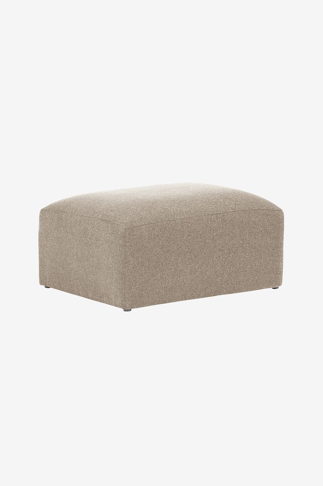 Kave Home Fotpall Blok i chenille