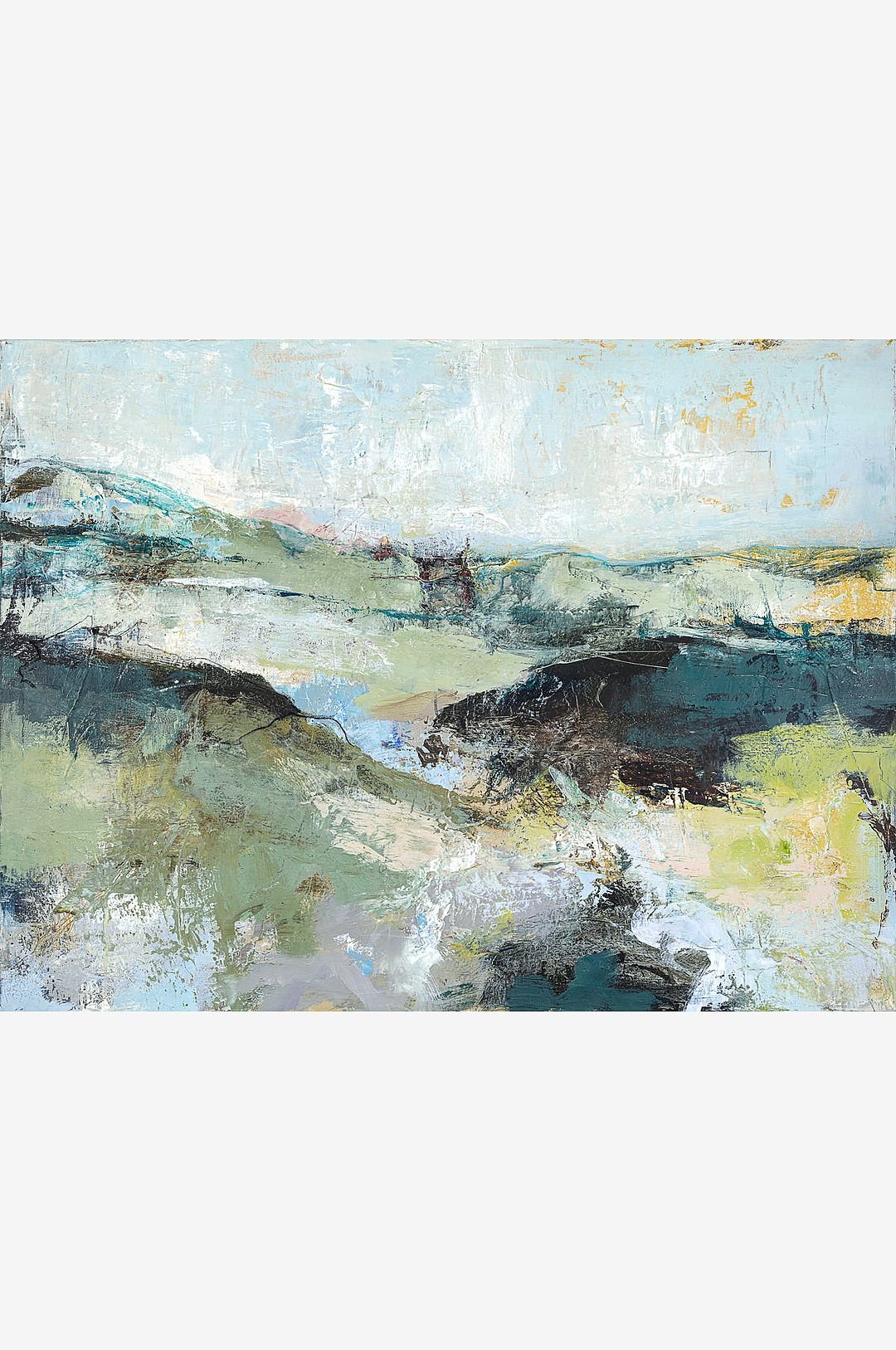 Green Mountain / Sekamaalaus / 120 X 90 cm