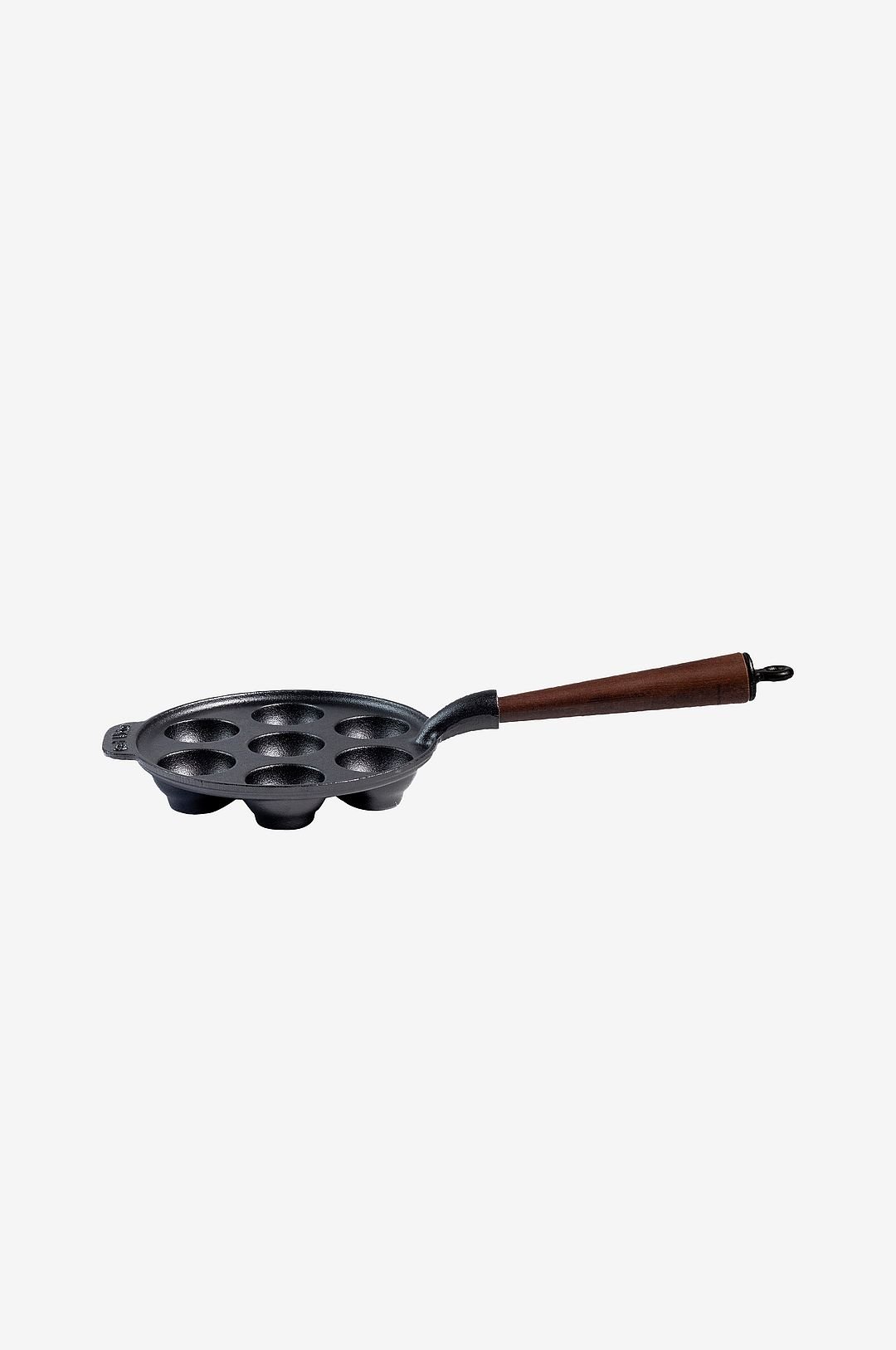 Munkkipannu, jossa puukahva, halkaisija 22 cm