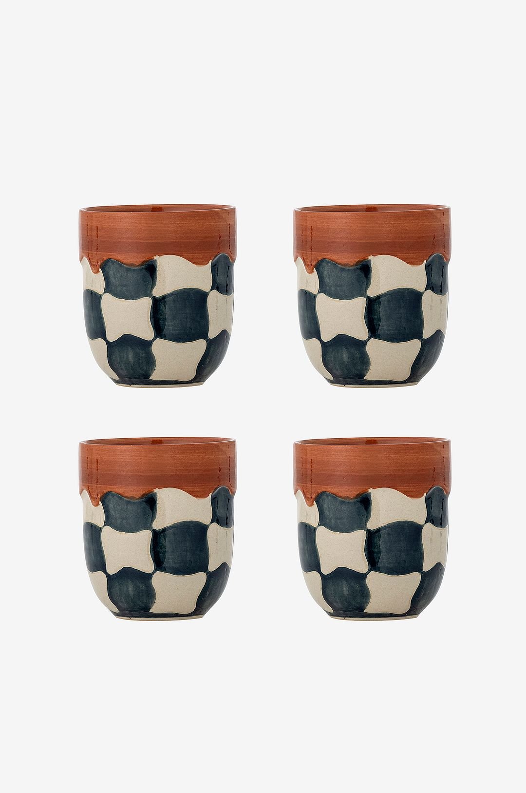 Bloomingville Check Cup, 4 kpl:n setti