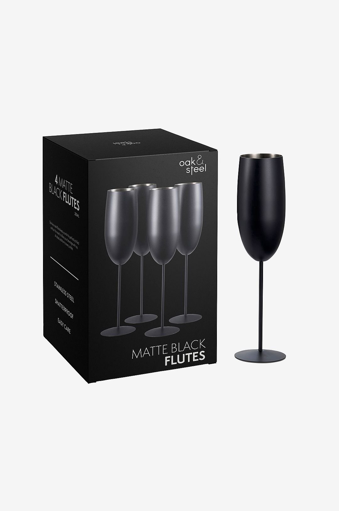 Oak & Steel Samppanjalasi matta 4-pack