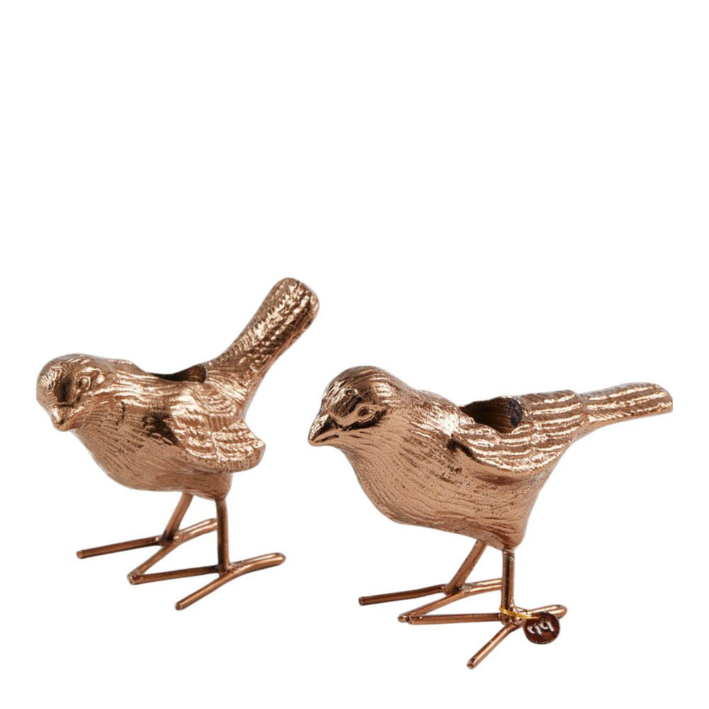 Pols Potten - Flock Of Birds kynttilänjalka 12,5 cm 2 kpl ruusukulta