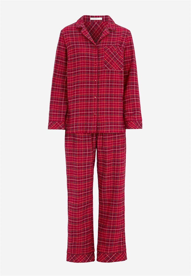 Ruudullinen pyjama flanellista