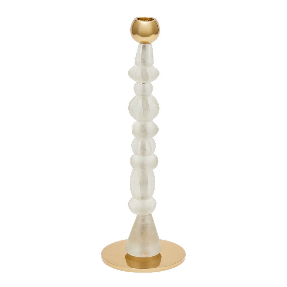 Pols Potten - Beads kynttilänjalka S 34 cm valkoinen