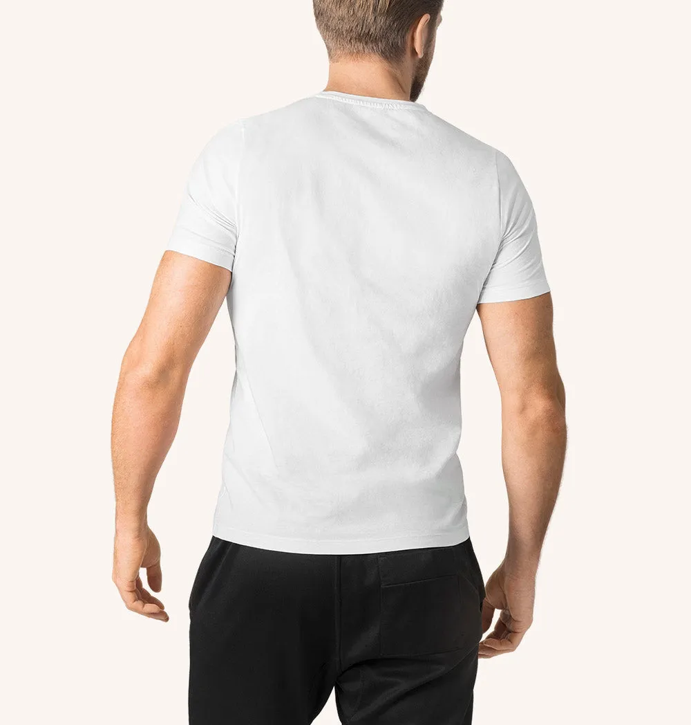 Swedish Posture miesten puuvillainen ryhtipaita valkoinen koko S