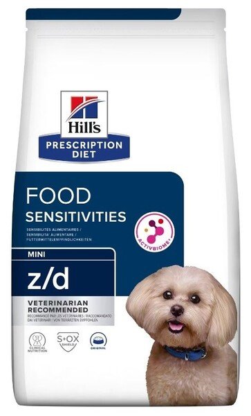 Hill's Prescription Diet z/d Food Sensitivities, Koiran kuivaruoka, Adult, 1 kg