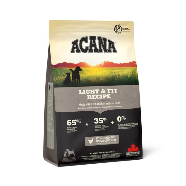 Acana Heritage Adult Light & Fit, Koiran kuivaruoka, 2 kg