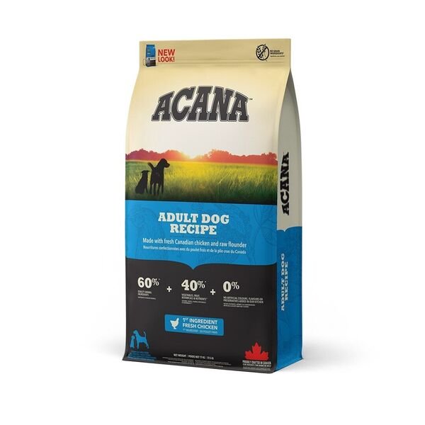 Acana Heritage Adult Dog, Koiran kuivaruoka, Viljaton, 17 kg
