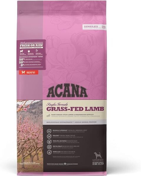 ACANA Singles Grass-Fed Lamb, Koiran kuivaruoka, All Life Stages, Viljaton, 17 kg