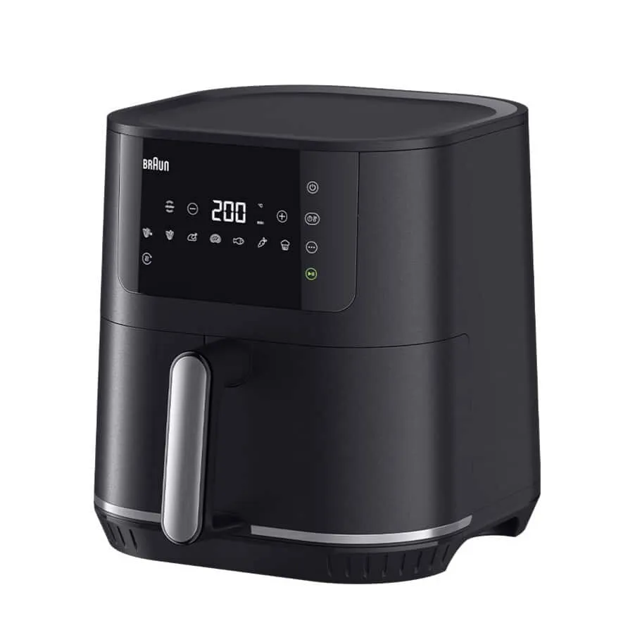 Braun MultiFry 5 HF 5034I, 6 l, 1,5 kg, 1700 W, airfryer, musta