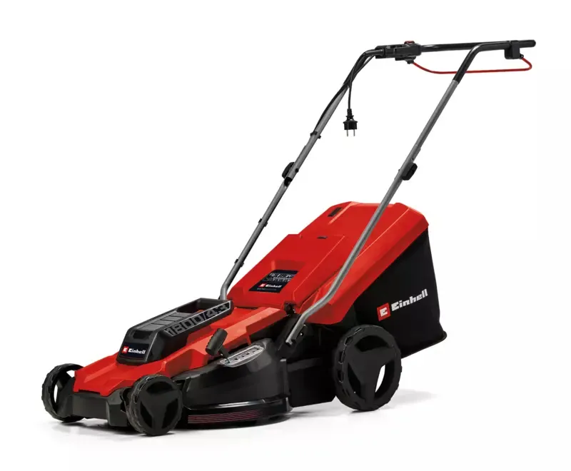 Einhell GC-EM 1800/43 -sähköruohonleikkuri, 1800 W, 43 cm, 50 L, Musta, Punainen