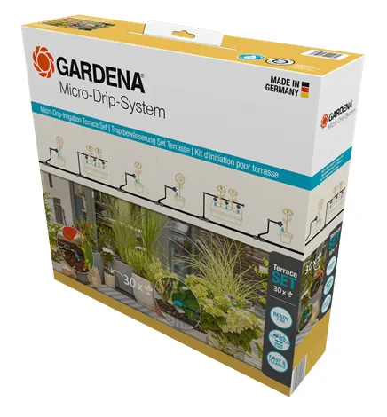 Gardena Micro-Drip -kastelusarja terassi