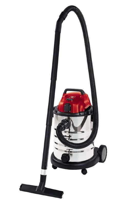 Einhell TC-VC 1930 SA -märkä-kuivaimuri 30 L 1500 W pussiton, musta, punainen, ruostumaton teräs