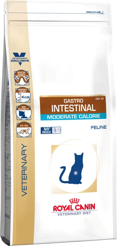 Royal Canin Veterinary Health Nutrition Gastrointestinal Moderate Calorie, Kissan kuivaruoka, Adult, 400 g