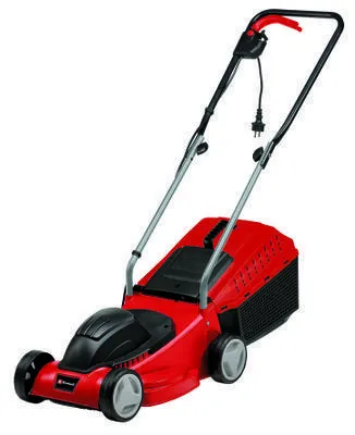 Einhell GC-EM 1032 Sähkökäyttöinen ruohonleikkuri, 1000 Wattia, 32 Senttimetriä, 30 Litraa, Musta/Punainen