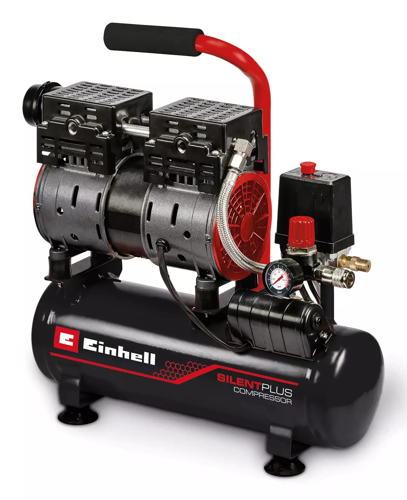 Einhell Compressor TE-AC 6 Silent (red/black, 550 Watt)
