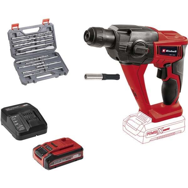 EINHELL Power X-Change -Akkukäyttöinen iskuporakone 18V, TE-HD, sis. akku 4.0Ah ja laturi
