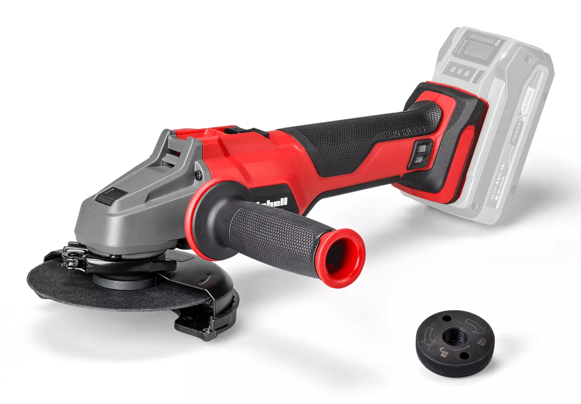 Einhell AXXIO -Akkukulmahiomakone 18/125 Q, ilman akkua ja laturia