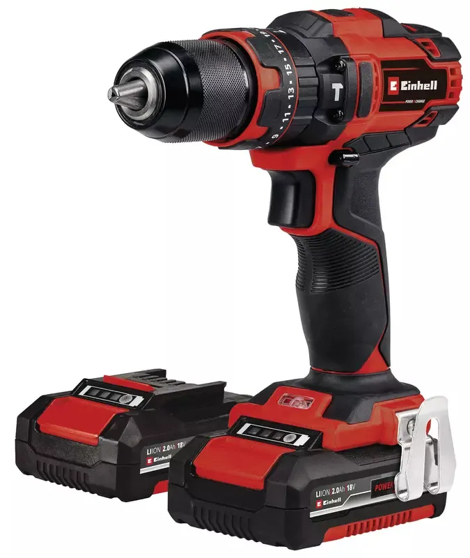 Einhell -Iskuporakone, TE-CD 18/40 Li-i +64, sis. 2 x 2,0Ah akkua ja laturin