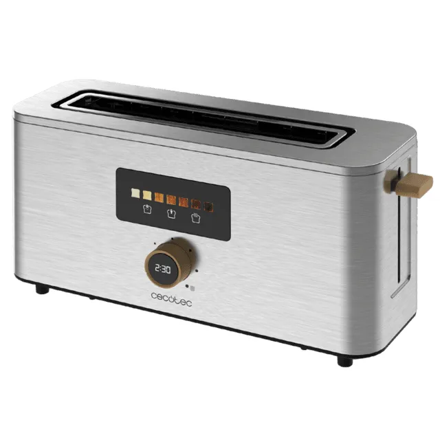 CECOTEC Touch & Toast Extra Leivänpaahdin 1000 W Ruostumaton teräs 2 viipaleelle