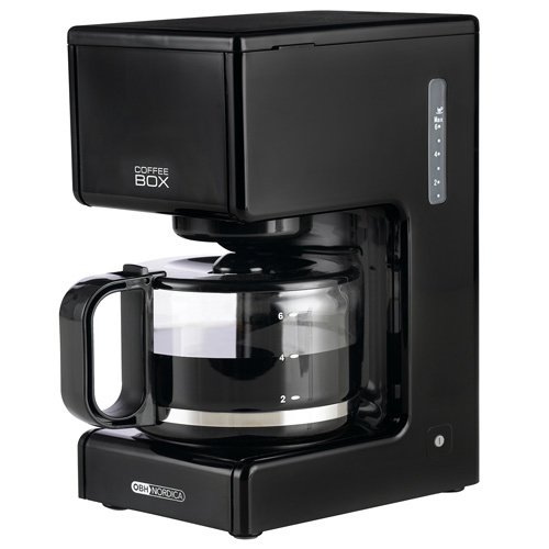 OBH Nordica Coffee Box 6 kupin -kahvinkeitin, musta