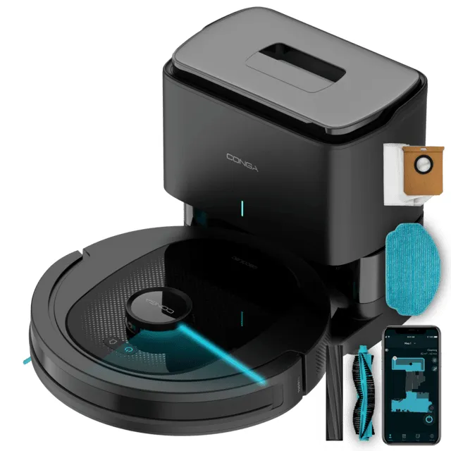 Cecotec Conga 8490 Ultimate Ultra Power Home -robotti-imuri, musta