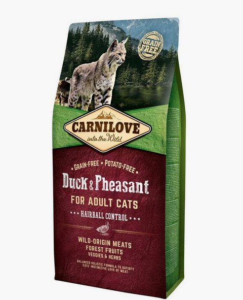 Carnilove White Muscle Meat Chicken, Duck & Pheasant, Kissan märkäruoka, Adult, Karvapallojen hallinta, Ruoansulatuksen tuki, 100 g