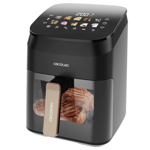 Cecotec Cecofry&Grill Smokin' 4500, 4,5 l, 1900 W, airfryer, musta