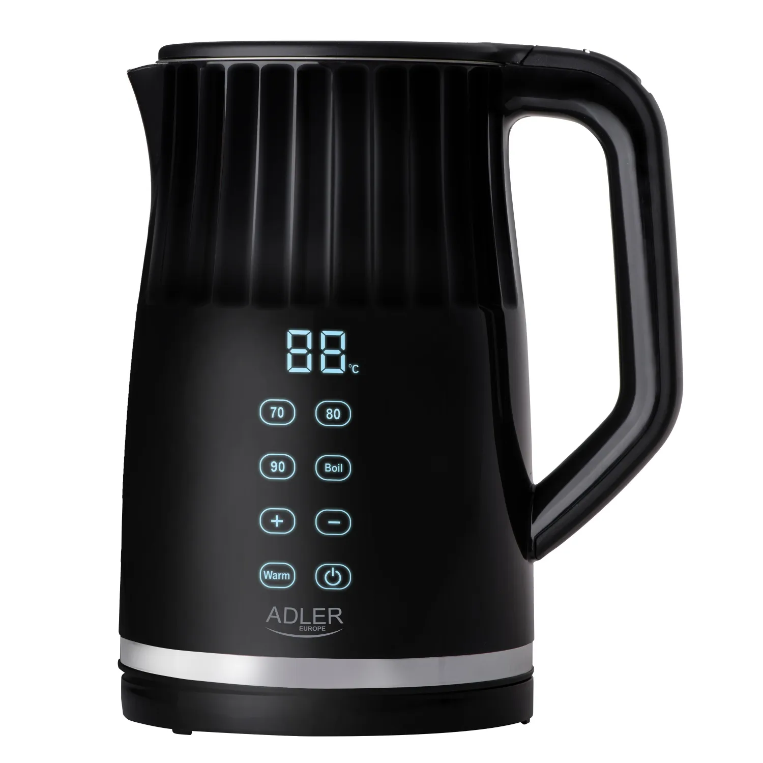Adler AD 1350 -vedenkeitin, 1,7 l, 2200 W, musta