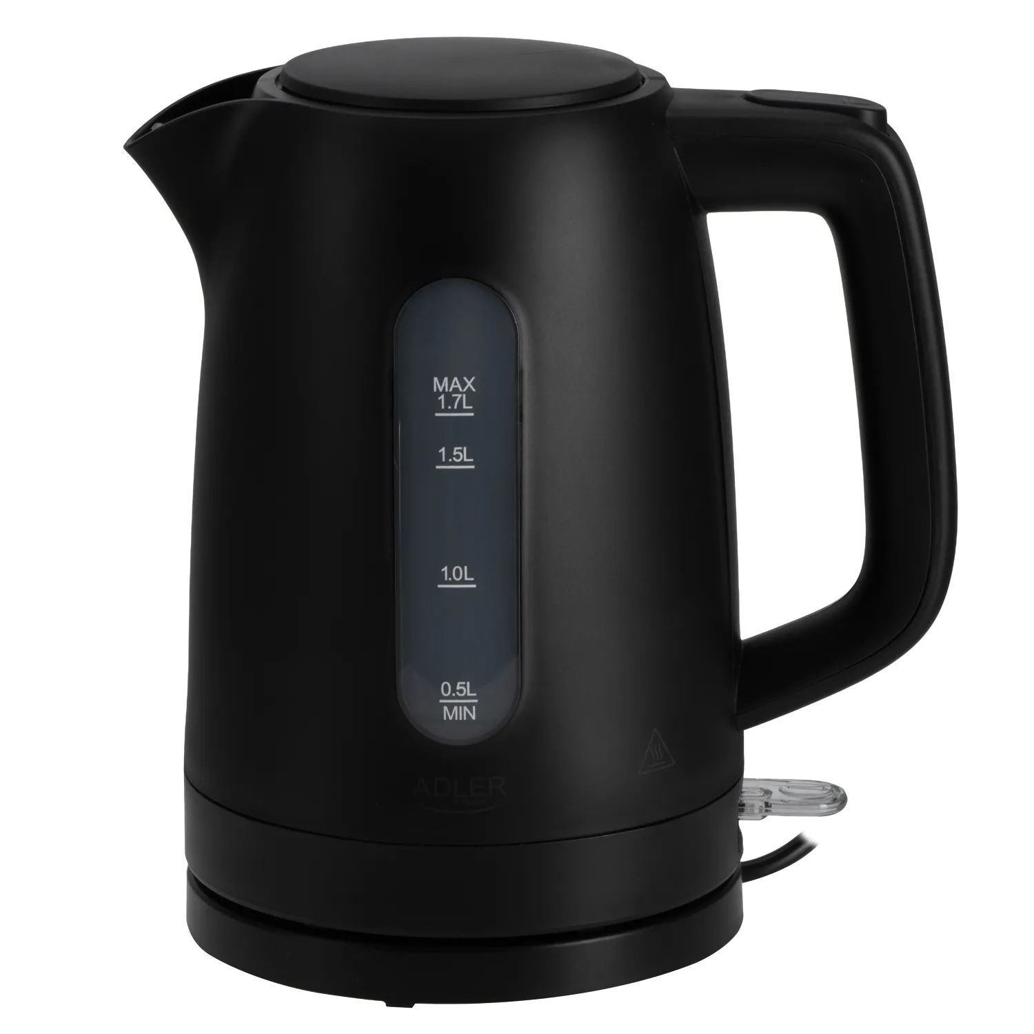 ADLER AD 1379B -vedenkeitin, 1,7 l, 2200 W, musta