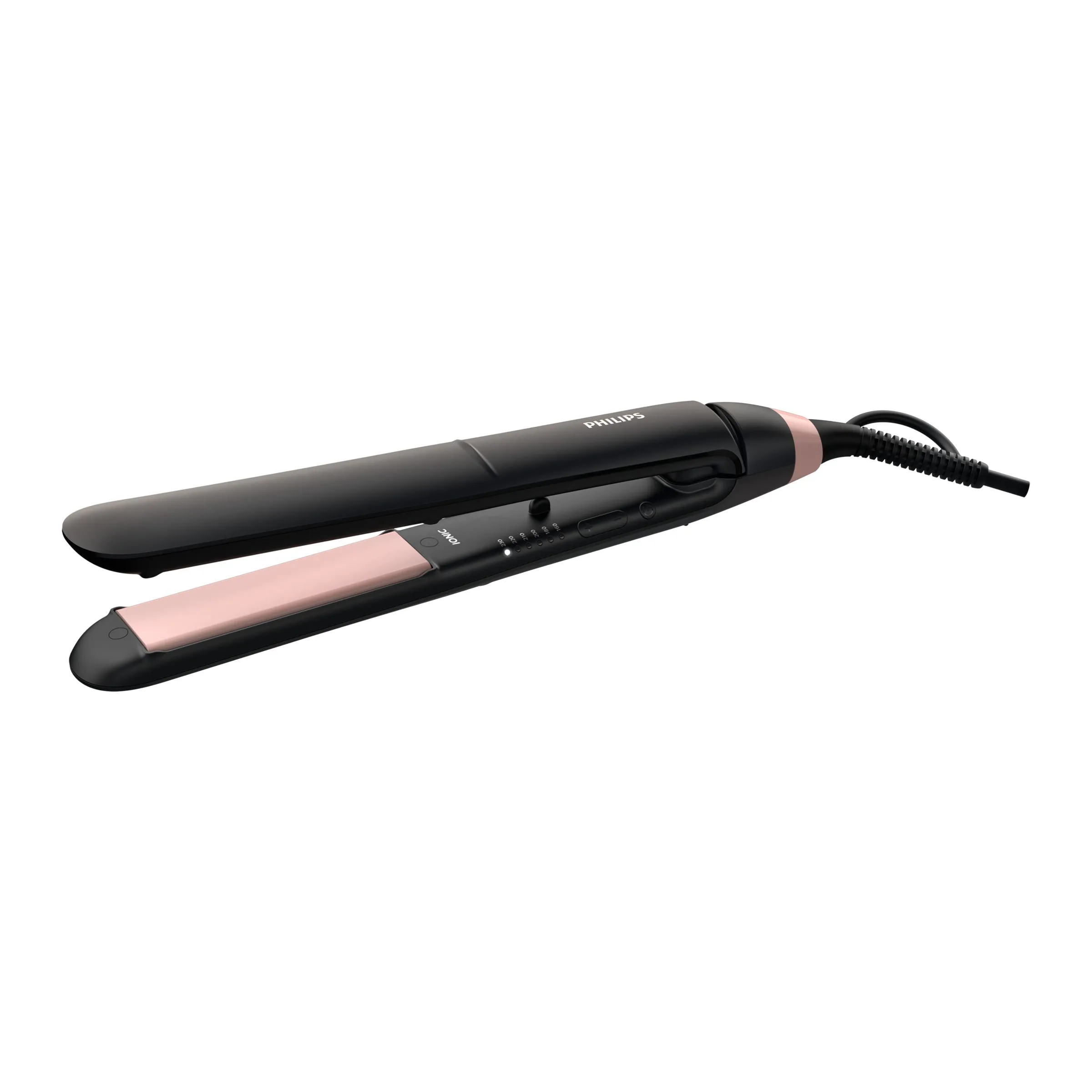 Philips StraightCare Essential BHS378/00 -suoristusrauta, musta/pinkki