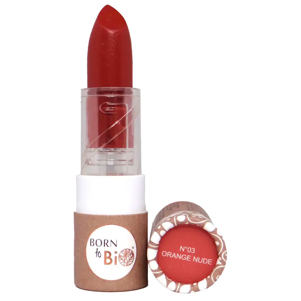 Born to Bio Organic Matt Lipstick - Mattahuulipuna 3,5g - Orange Nude