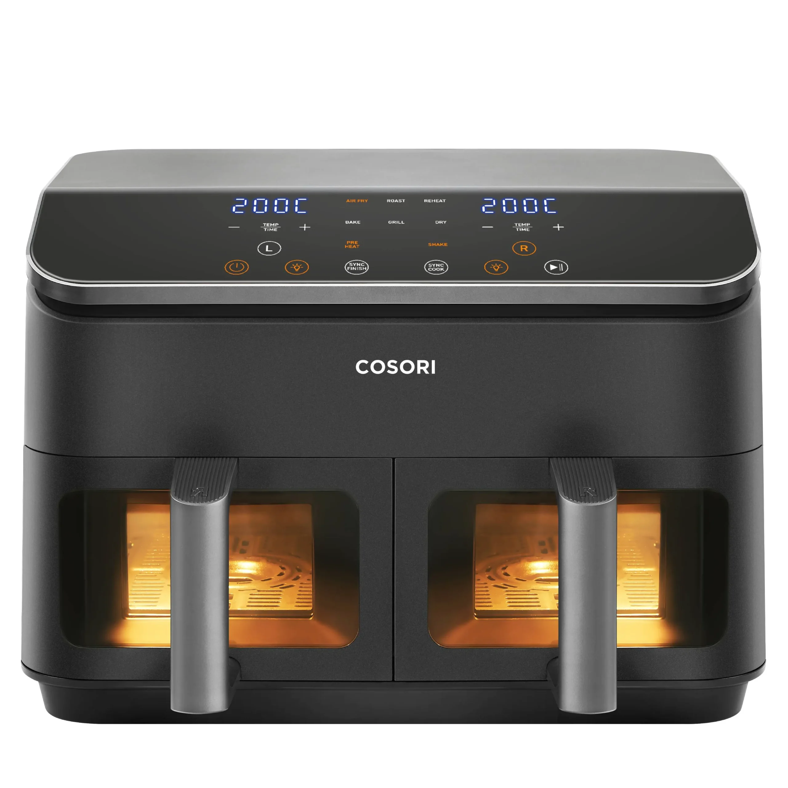 Cosori CAF-R901-AEU, 8,5 l, 1 kg, 1750 W, airfryer, musta