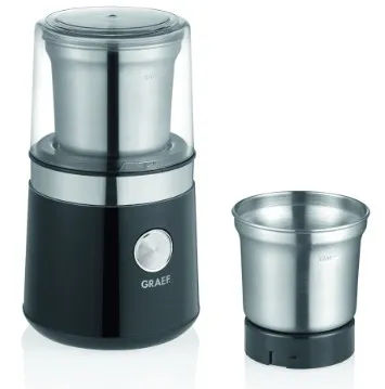 Graef CM 102 -kahvimylly 85 g, musta ja ruostumaton teräs