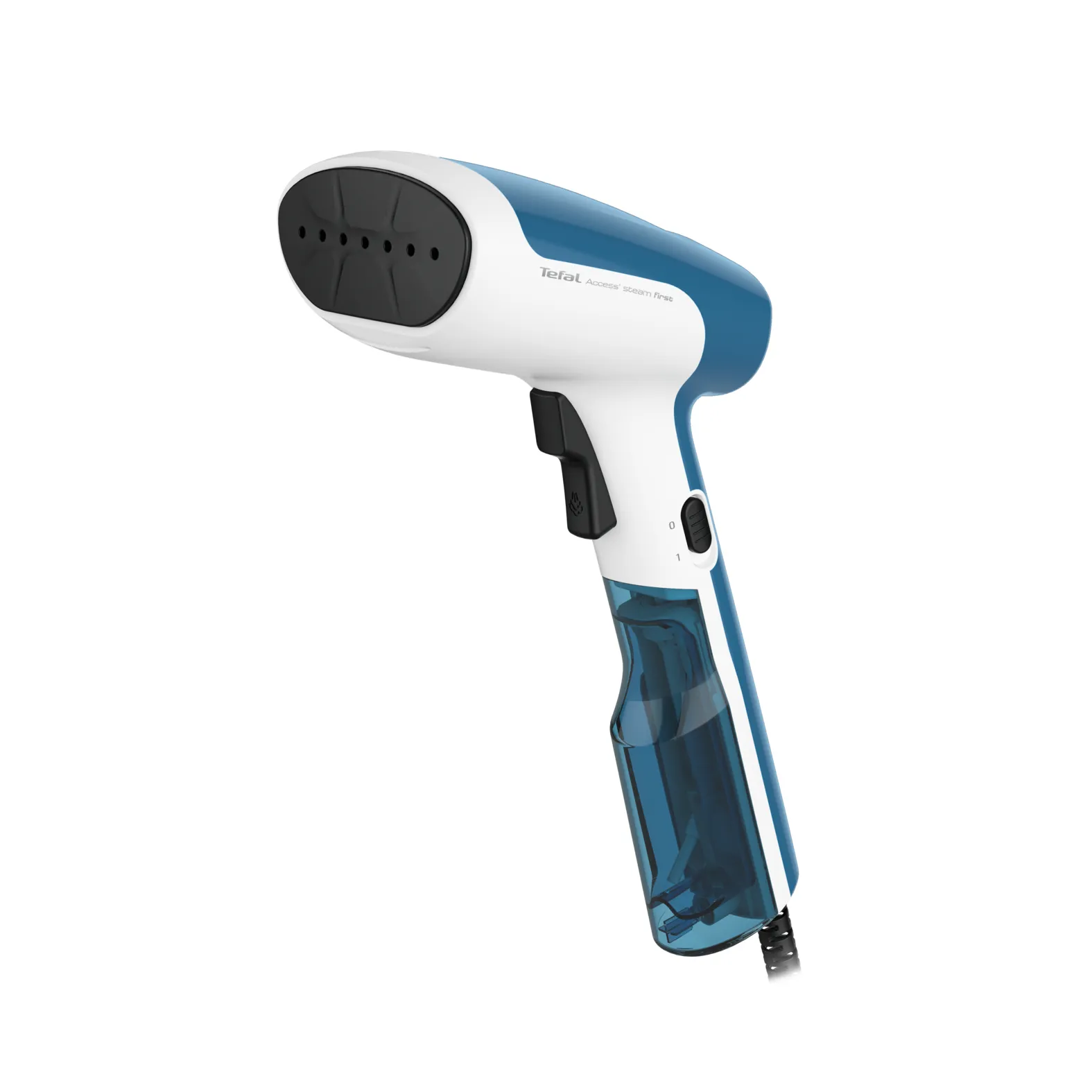 Tefal Access Steam First DT6130E0 -vaatehöyrystin, 1300 W, 0,07 l, valkoinen/sininen