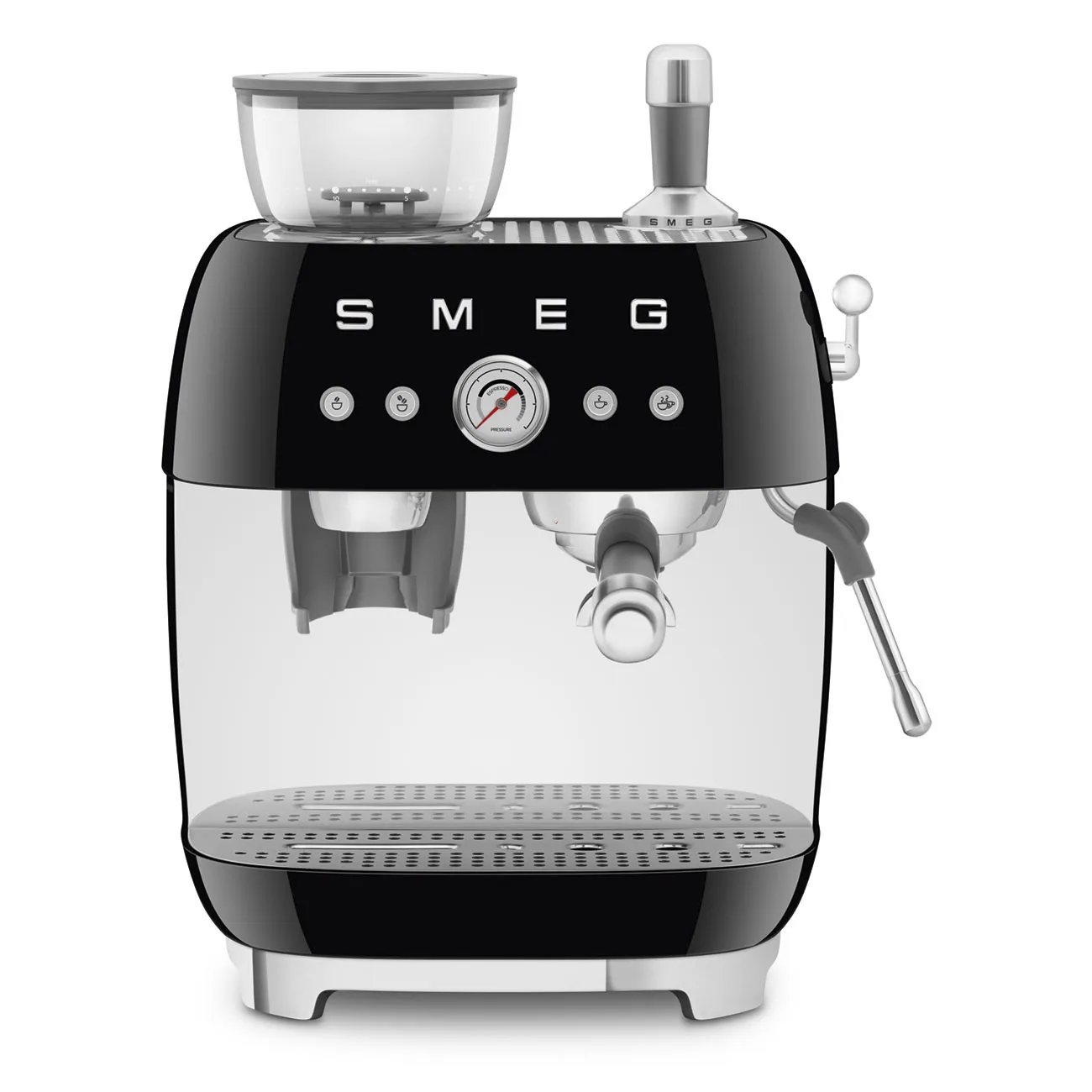 Smeg 50's Style EGF03BLEU -manuaalinen espressokone, musta