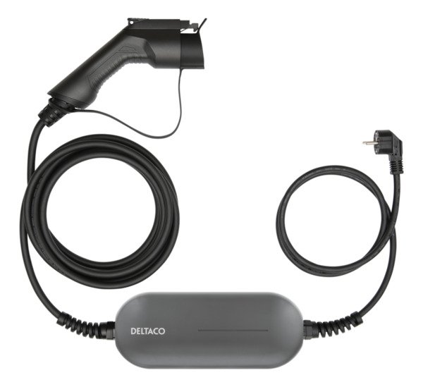 Deltaco e-Charge, cable Mode2, Schuko - type 1, 6A, 1,5+4M
