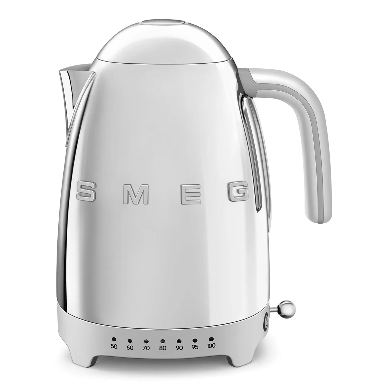 Smeg 50's Style -vedenkeitin, 1,7 l, 2400 W, ruostumaton teräs