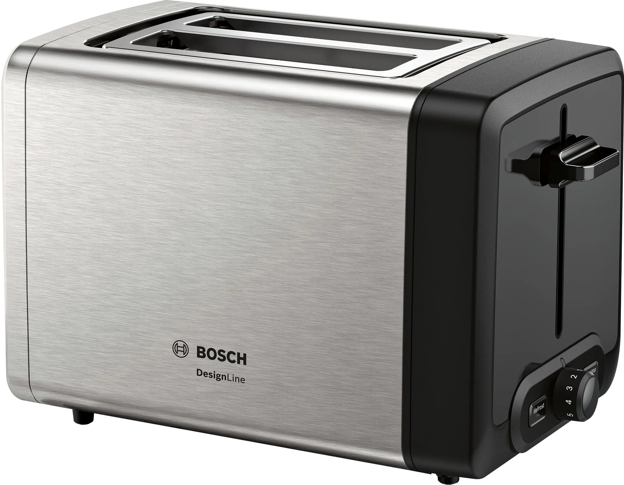 Bosch DesignLine TAT4P420 -leivänpaahdin, 2 viipaleita, ruostumaton teräs