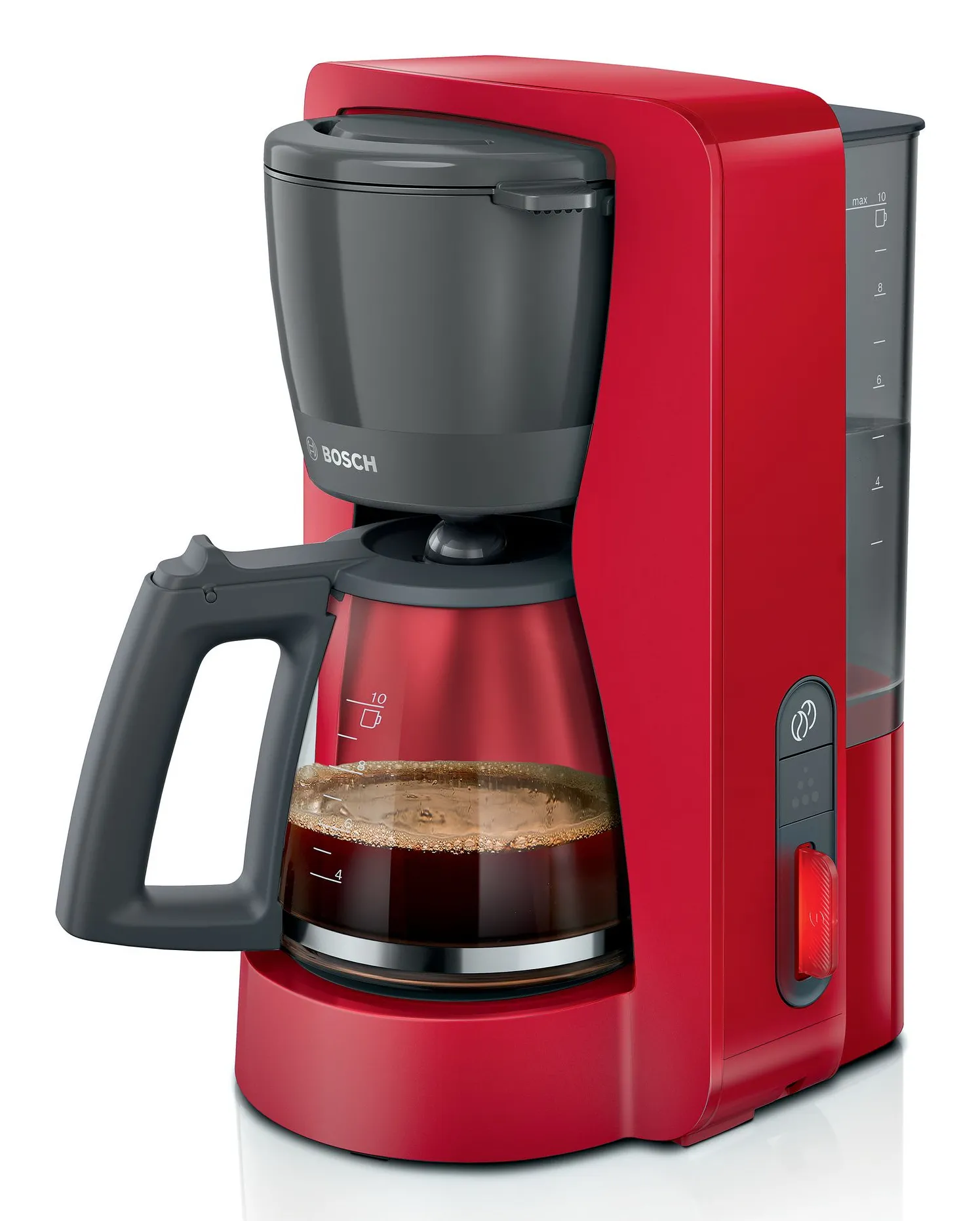 Bosch MyMoment TKA3M134 15 kupin -kahvinkeitin, punainen