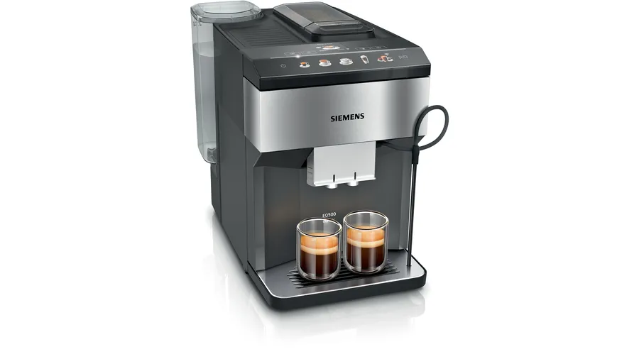 Siemens EQ500 classic connect TP516DX3 -täysautomaattinen espressokone, musta, ruostumaton teräs
