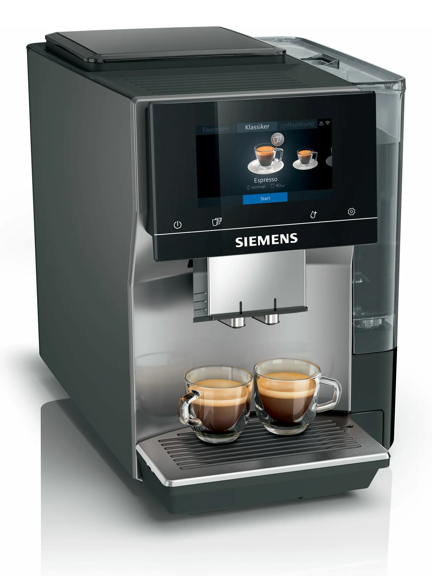 Siemens EQ.700 Classic TP715D01 -täysautomaattinen espressokone, harmaa