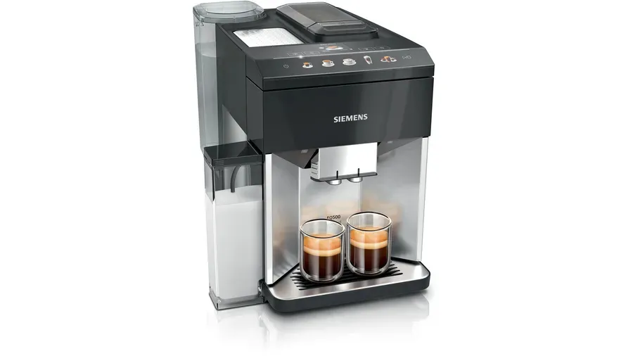 Siemens EQ.500 integral TQ517D03 -täysautomaattinen espressokone, musta, ruostumaton teräs
