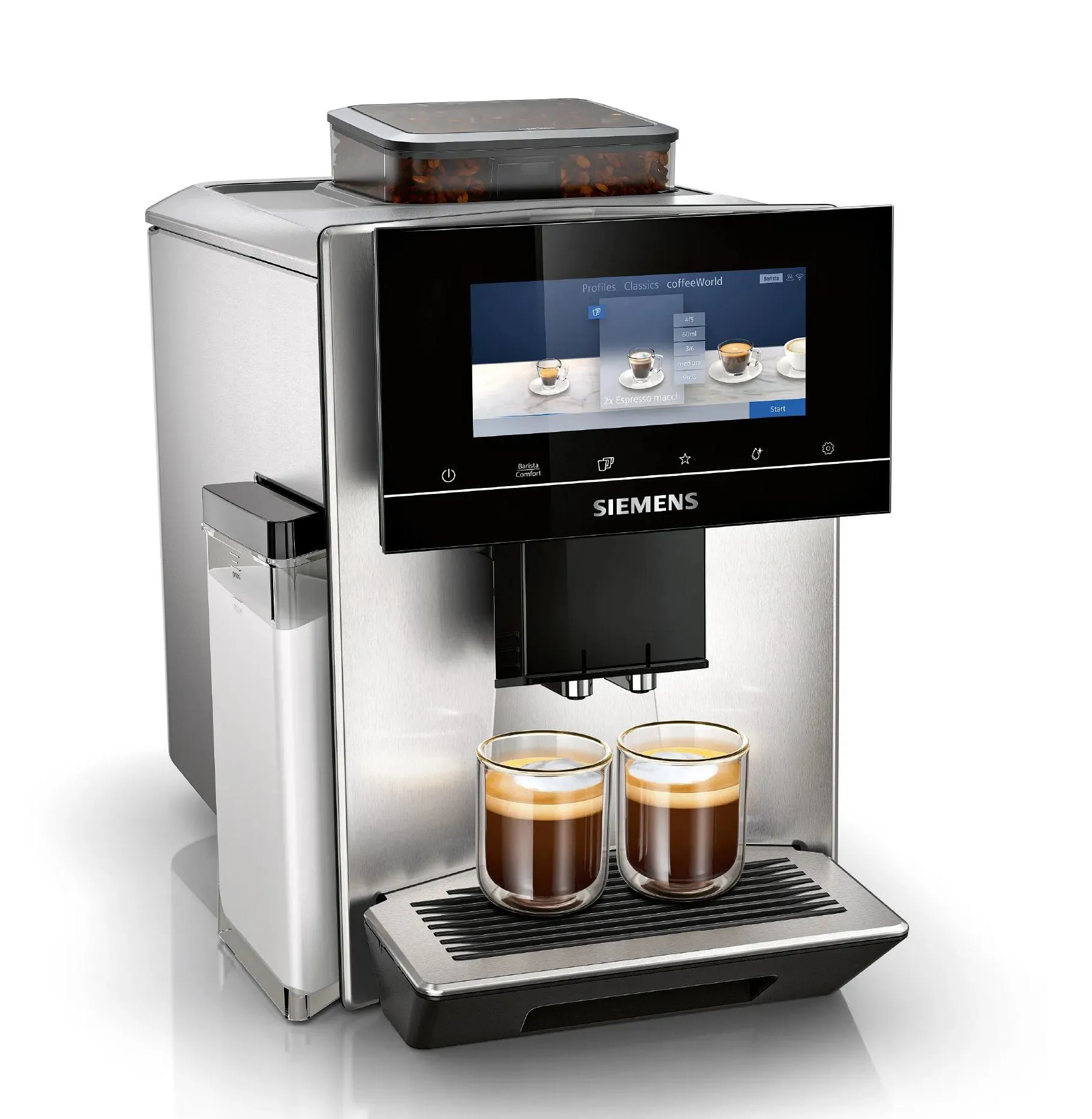 Siemens EQ.900 TQ903R03 -täysautomaattinen espressokone, musta, ruostumaton teräs