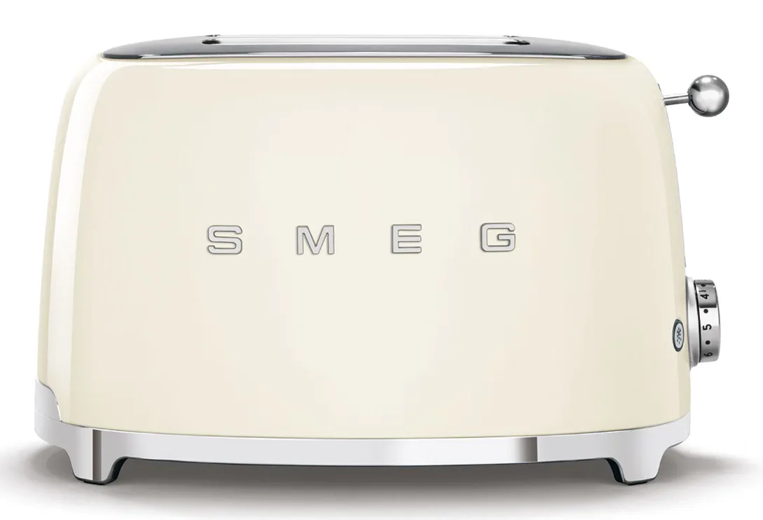 Smeg 50's Style TSF01CREU -leivänpaahdin, 2 viipaleita, kerma